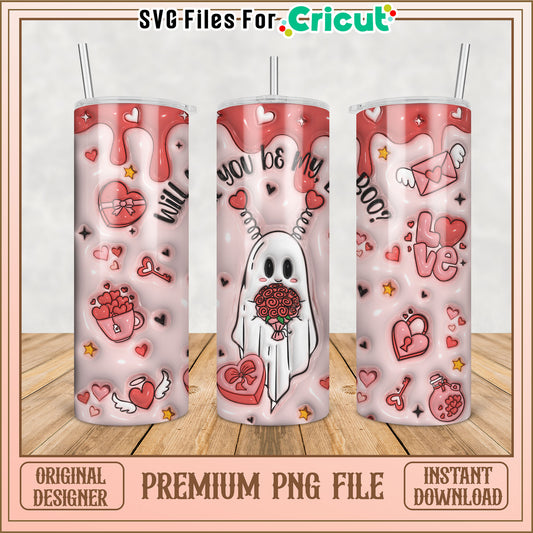Valentines Tumbler PNG Design