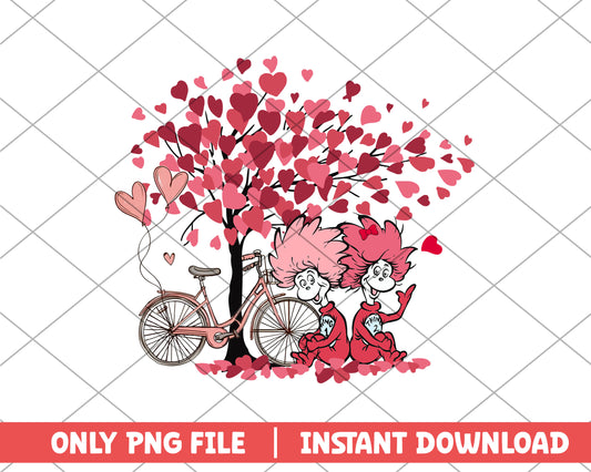 Valentine tree and thing 1 thing 2 png 