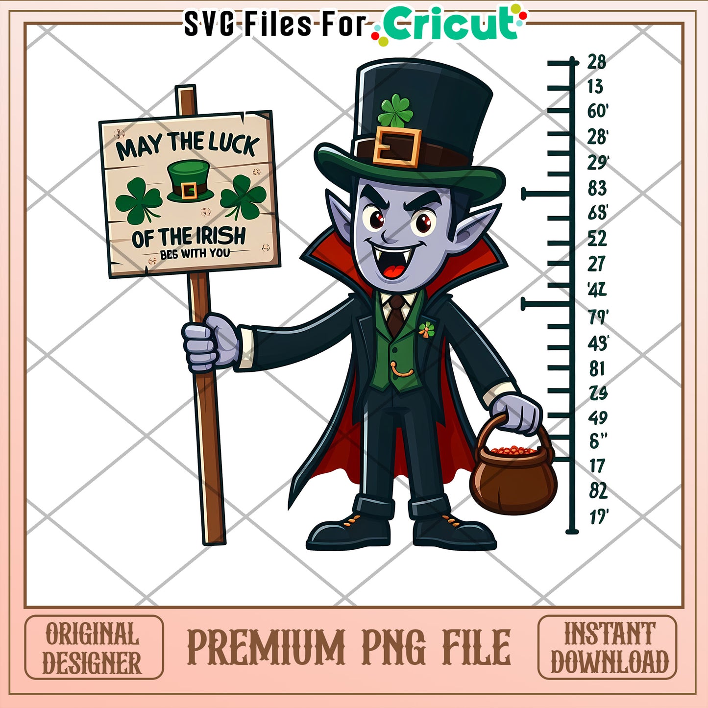 Vampire Leprechaun St Patricks Day PNG