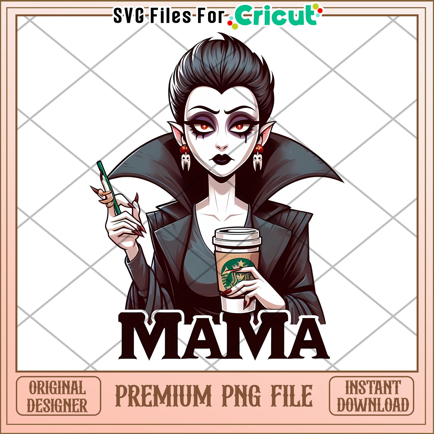 Vampire Mama PNG Sublimation Design