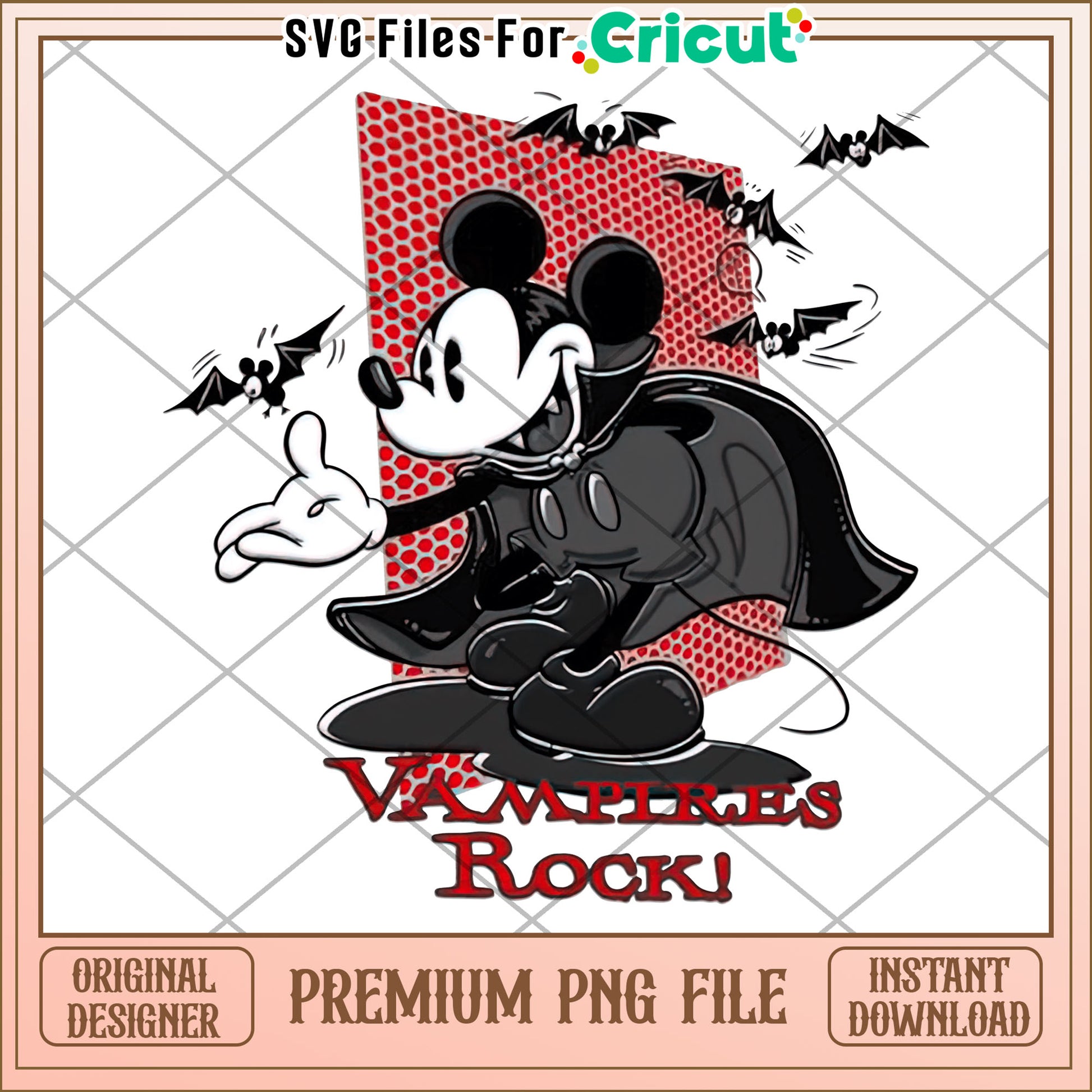 Vampire rock mickey png, halloween​ cartoons png, halloween decor png