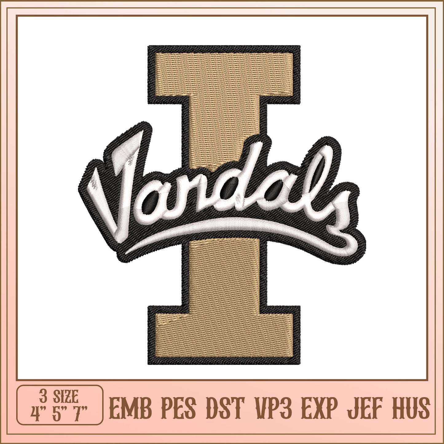 Vandal I Embroidery Design