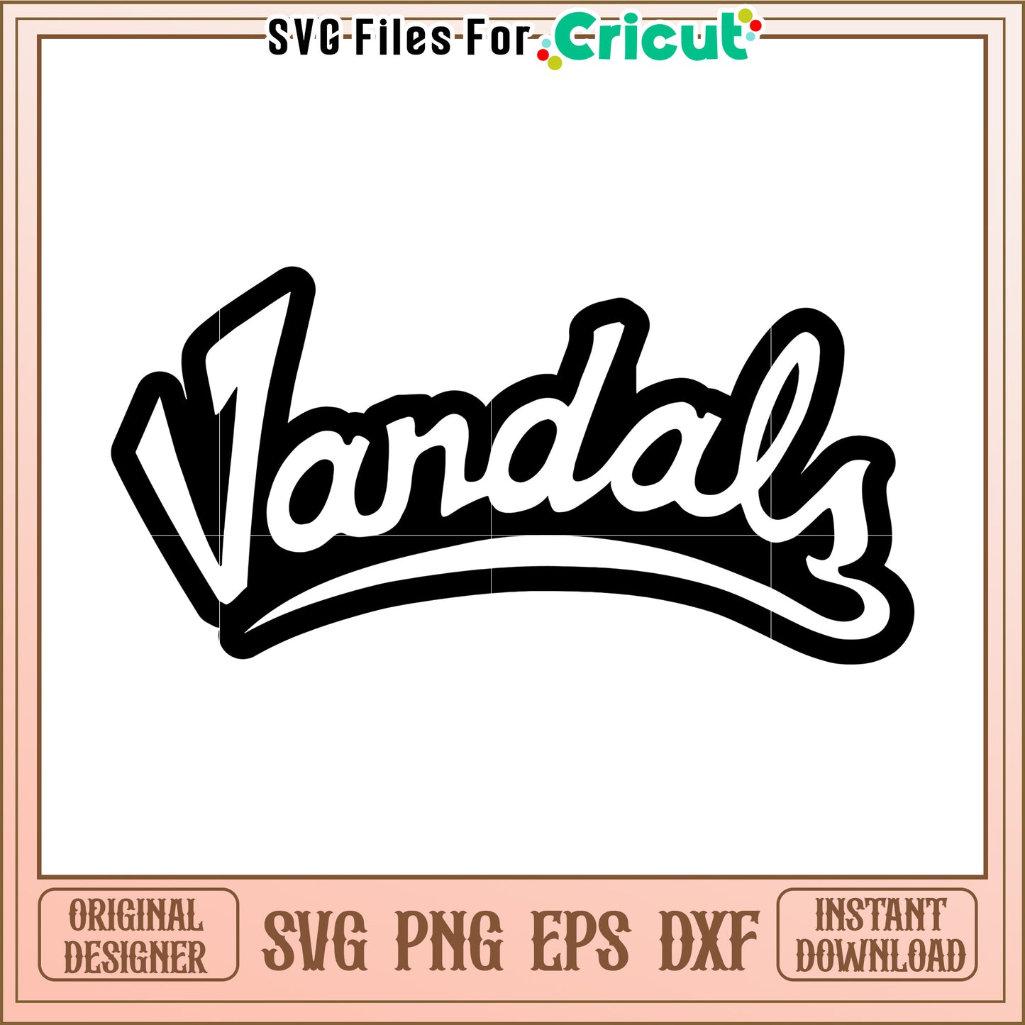 Vandals SVG Design for Cricut, perfect for custom apparel and projects
