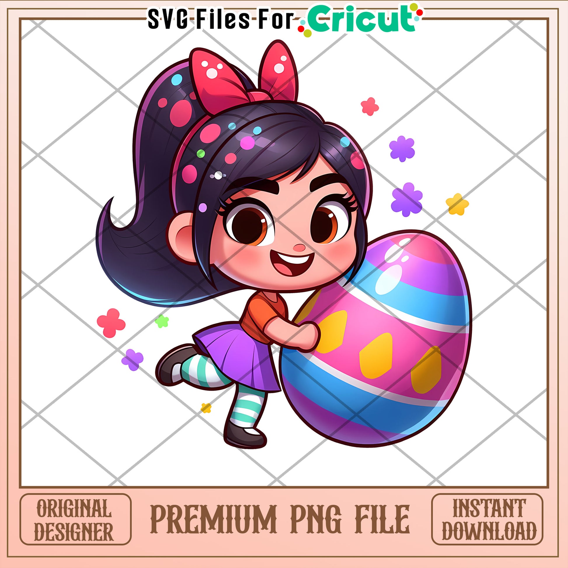 Vanellope Easter PNG Cricut File