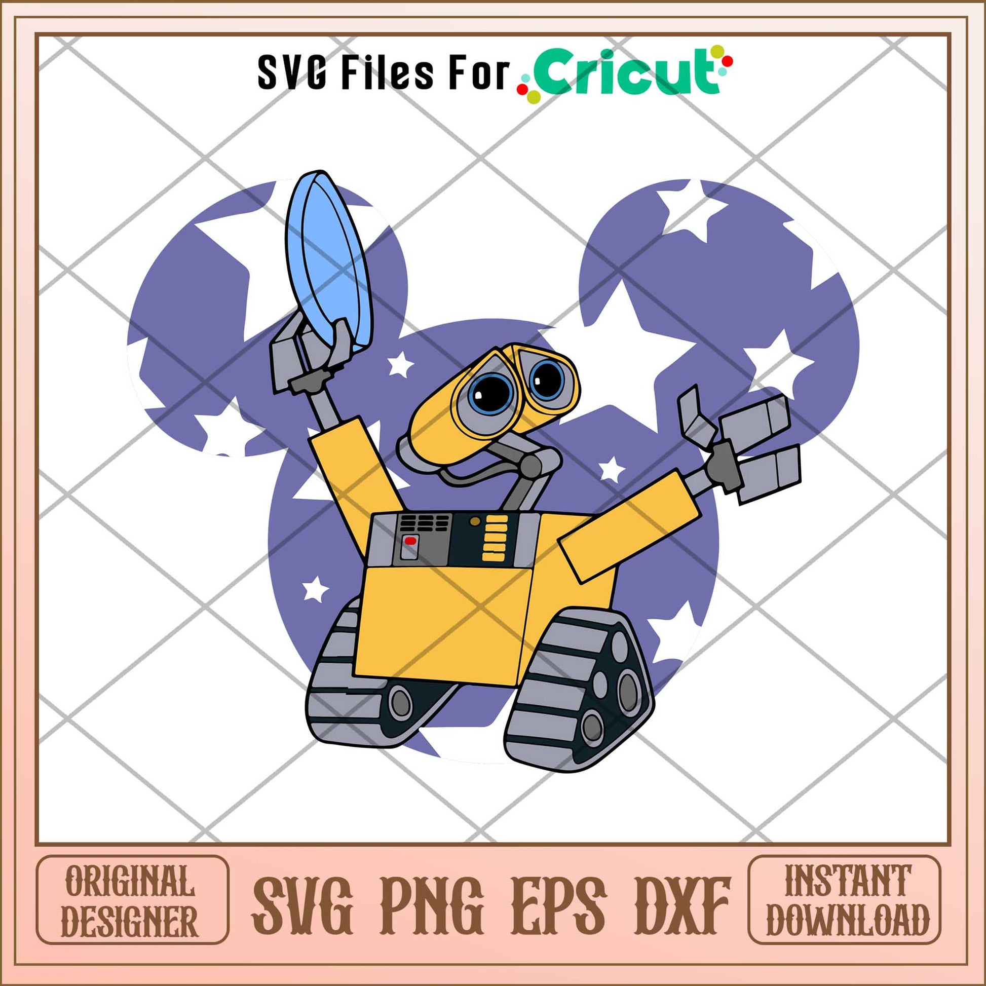 Vector Robot Movie Svg, walle svg, digital dowload