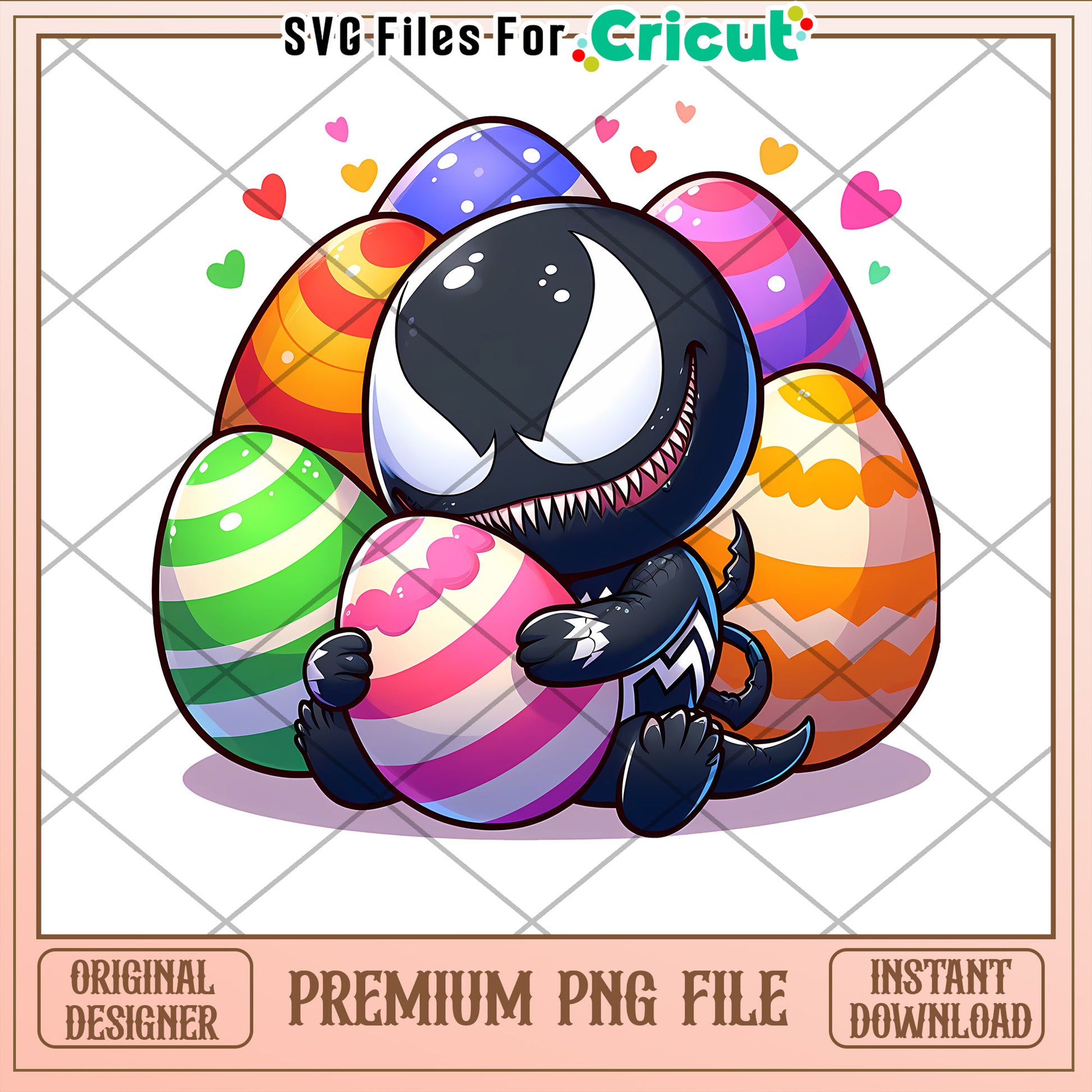 Venom Easter PNG Cricut File Instant Download