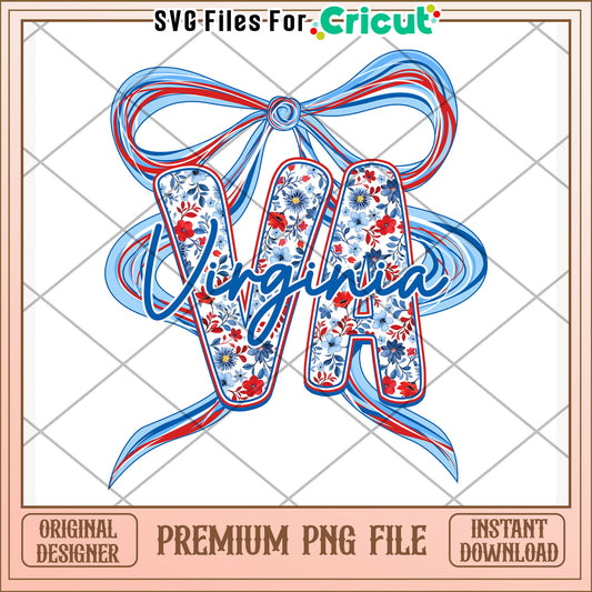 Verginia american state png, independence day png, love for american​ png