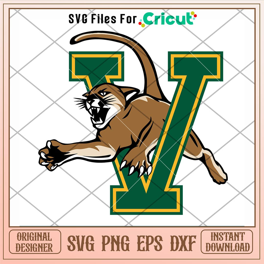 Vermont Catamounts Logo Svg, Vermont Catamounts Svg, NCAA Svg – svg ...