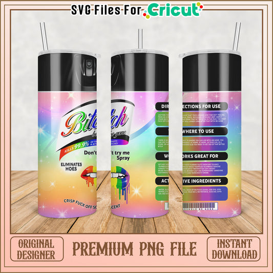 Vibrant Tumbler Design PNG for Cricut Crafting and Personalization