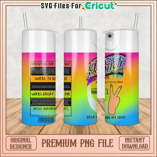 Vibrant Tumbler Design PNG for DIY Projects and Crafting Fun