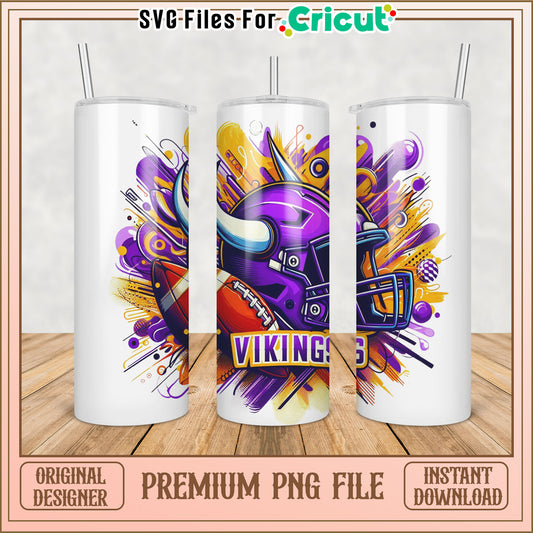 Viking Themed Tumbler PNG Design for Cricut Lovers Instant Download