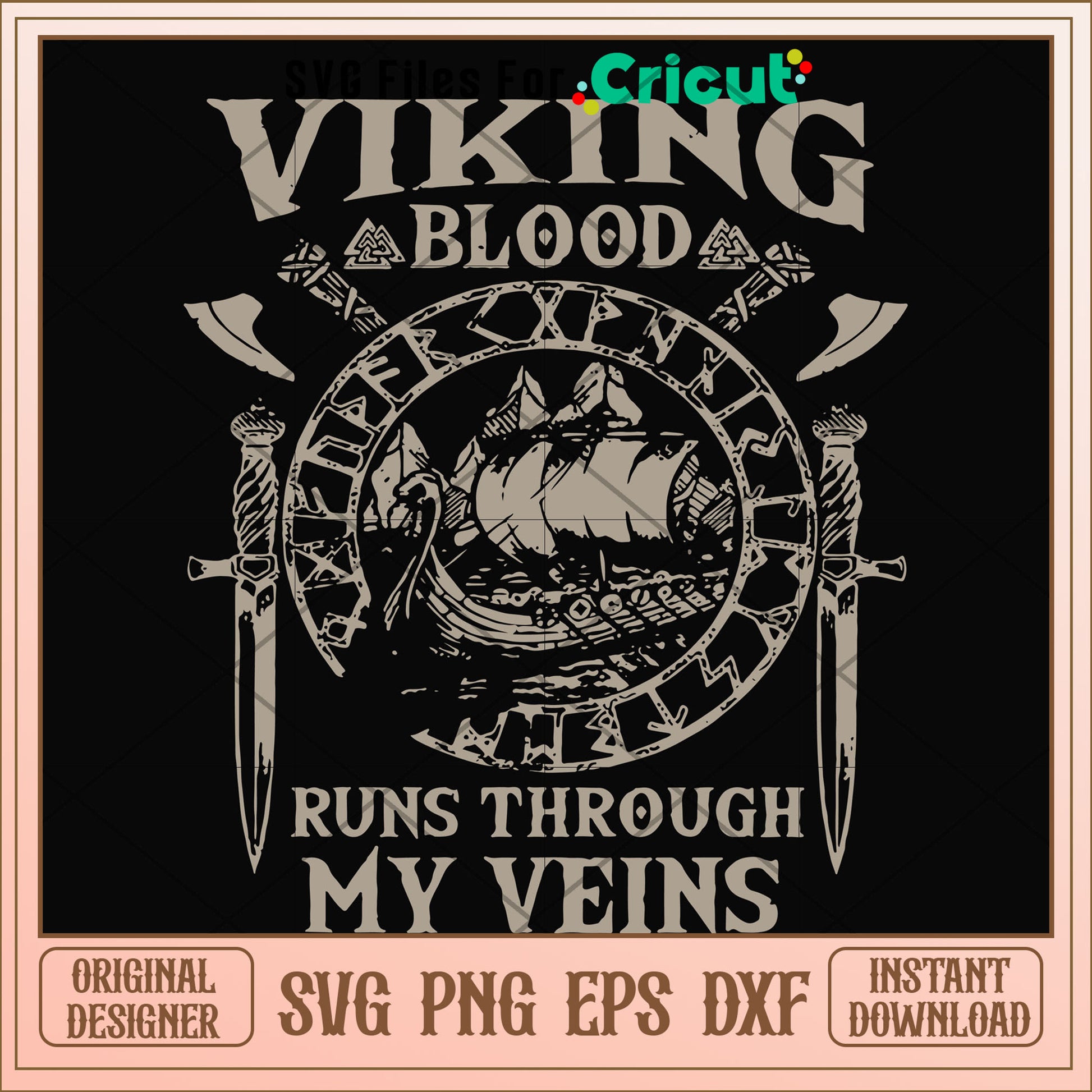 Viking blood runs through my veins svg, Viking svg, other svg