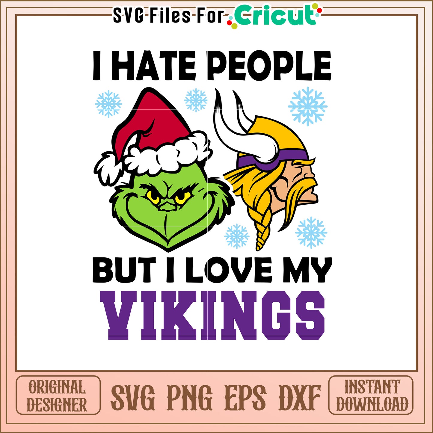 Vikings Christmas SVG Design