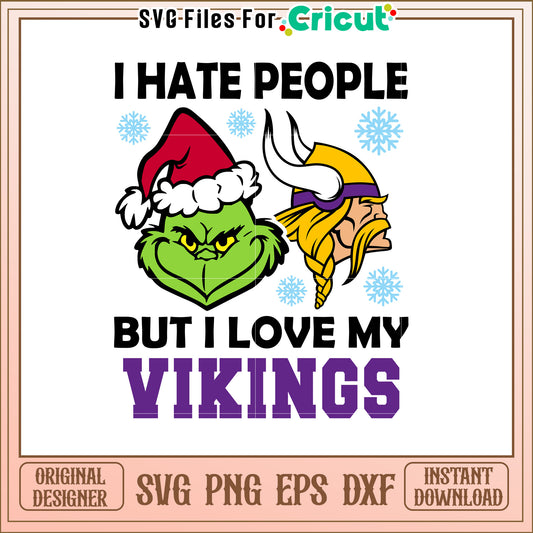 Vikings Christmas SVG Design
