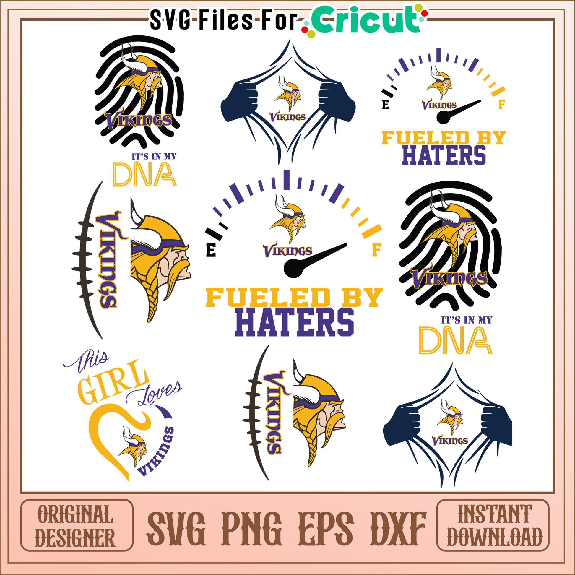 Vikings SVG Bundle 6 Designs Instant Download