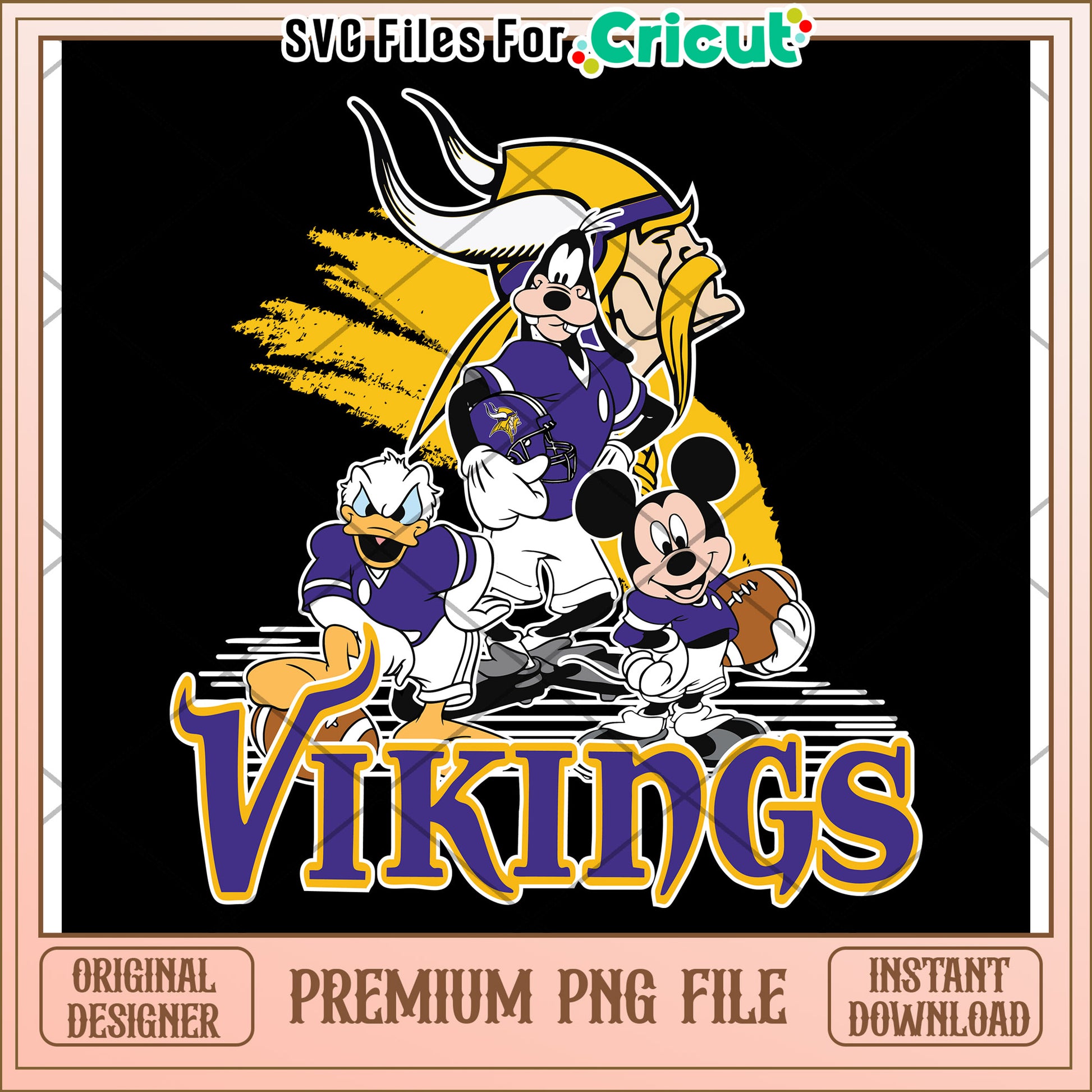 Vikings Team Graphic PNG, Perfect for Cricut Projects and Decor