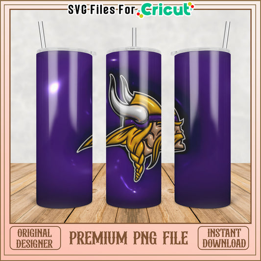 Vikings Tumbler PNG Sublimation Design