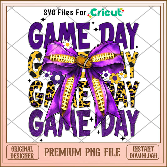 Vikings coquette football bow png, Minnesota Vikings png, NFL png