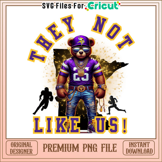 Vikings they not like us png, Minnesota Vikings png, NFL png