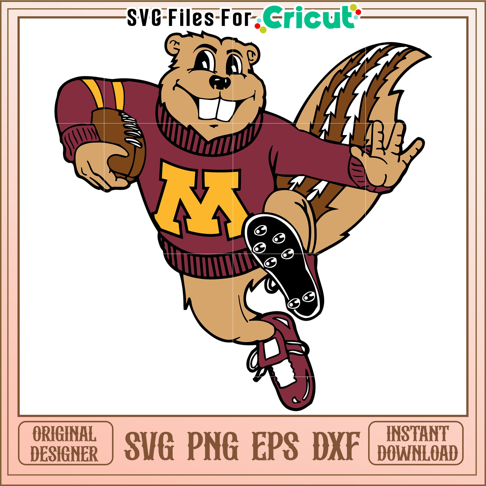 Vintage Cartoon Mascot SVG Design, Perfect for Cricut Projects and Crafts