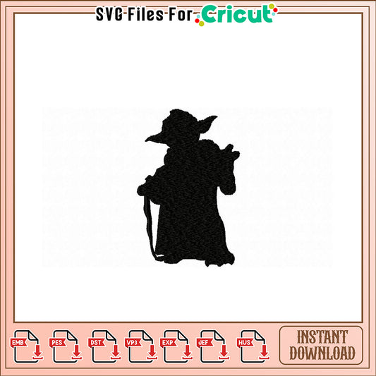 Vintage Cowboy Embroidery Design Instant Download Files
