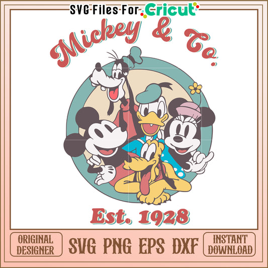 Vintage Mickey Mouse SVG Bundle Download