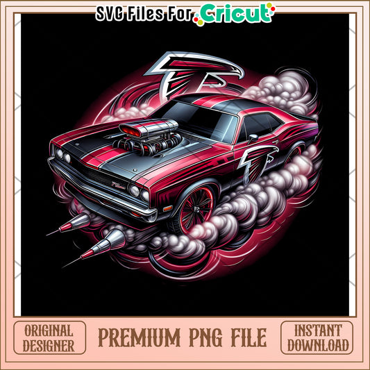 Vintage Muscle Car PNG File, Perfect for Craft Projects and More