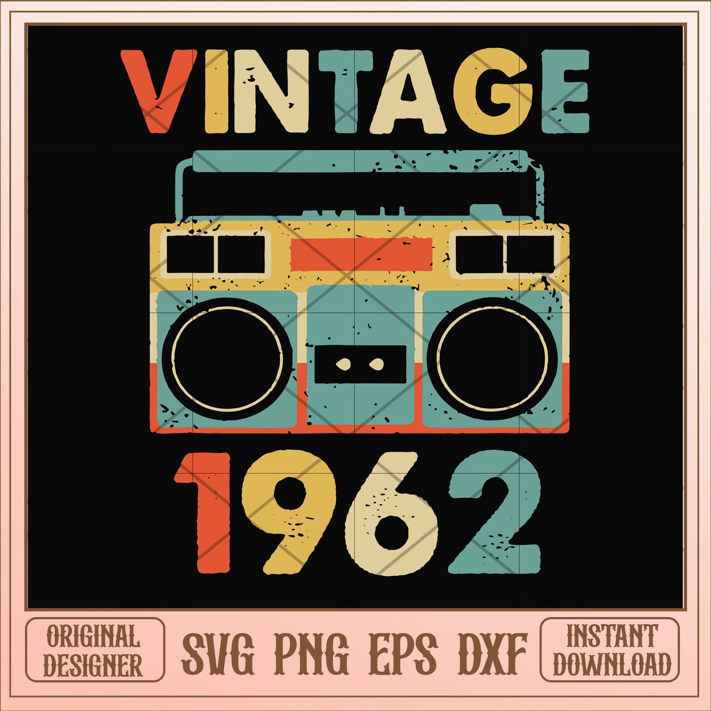 Vintage November 1962 svg, vintage svg, birthday svg