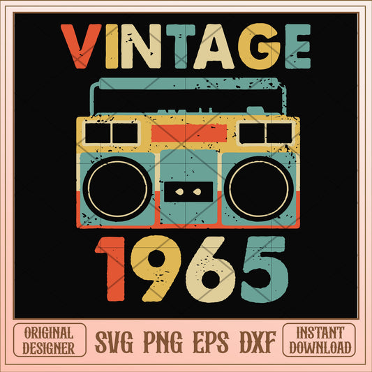 Vintage November 1965 svg, vintage svg, birthday svg