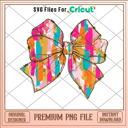 Vintage christmas bow png, Glitter Bow png, christmas png