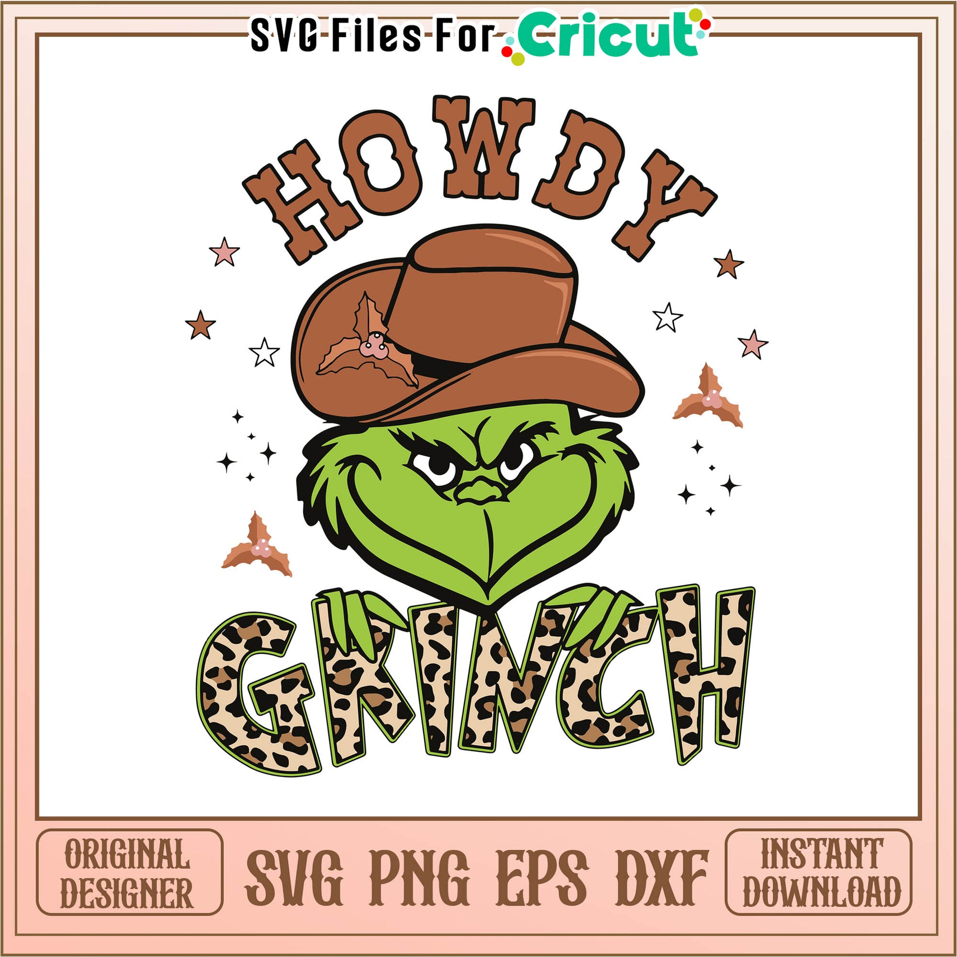 Vintage howdy grinch cartoon disney svg, the grinch cast​​​​​ svg