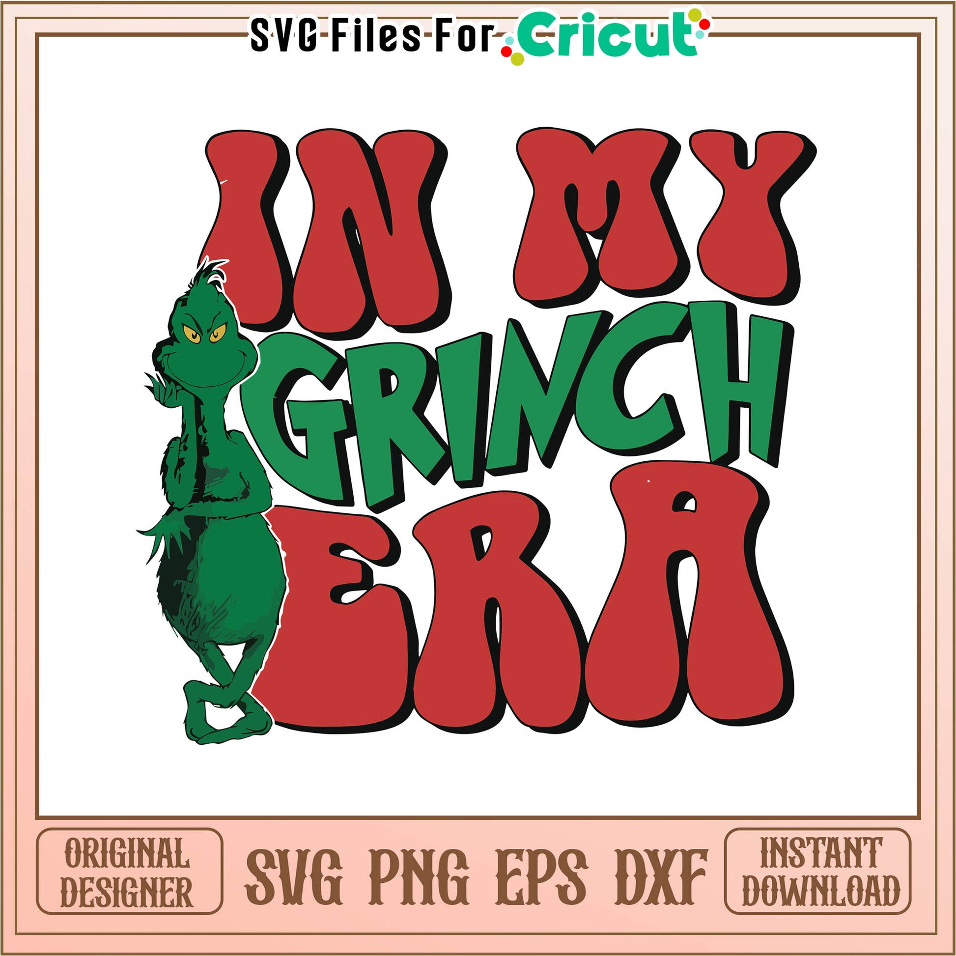 Vintage in my grinch era retro svg, grinch characters​​​​ svg