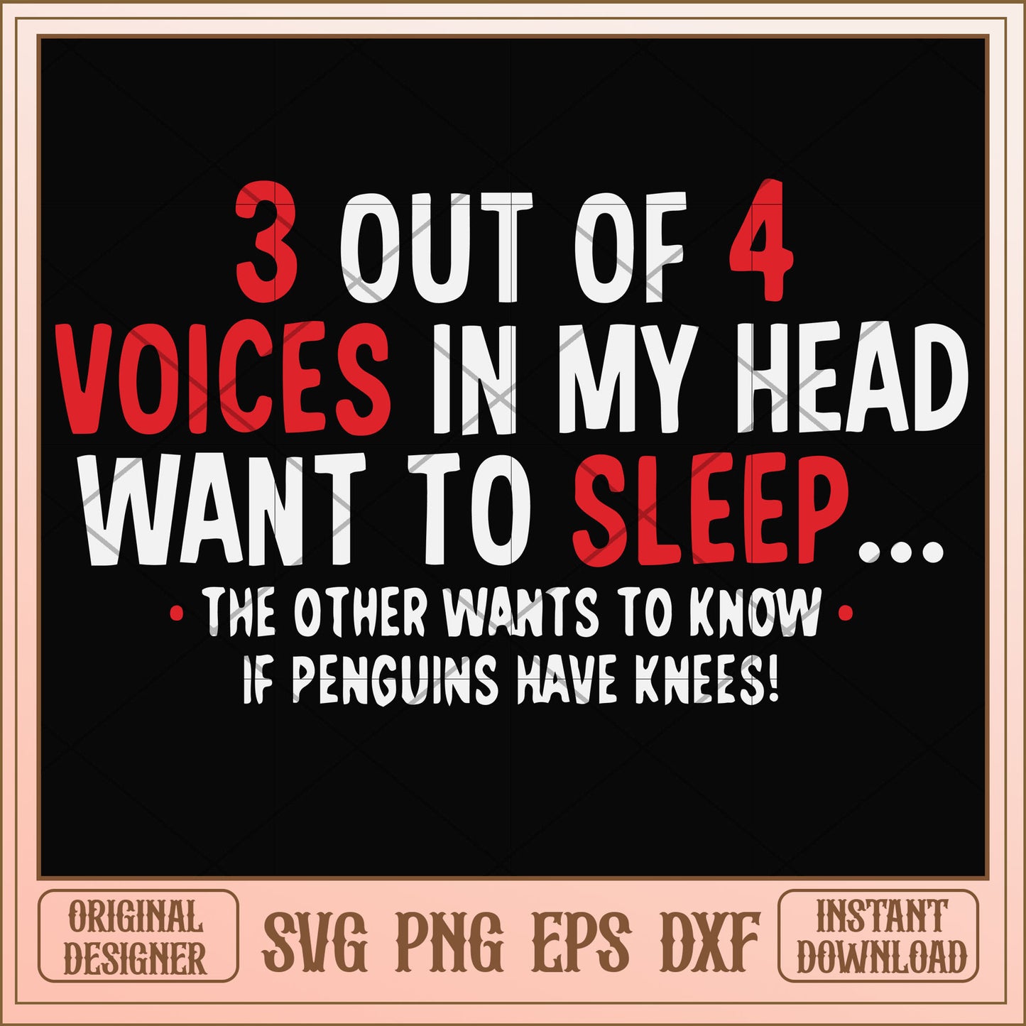 Voices in my head want to sleep svg, voices in my head svg, funny svg