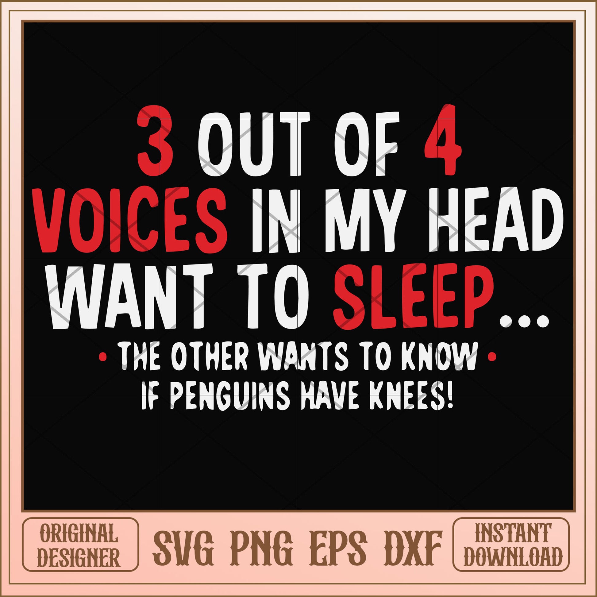 Voices in my head want to sleep svg, voices in my head svg, funny svg