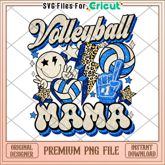 Volleyball Mama PNG Sublimation Design