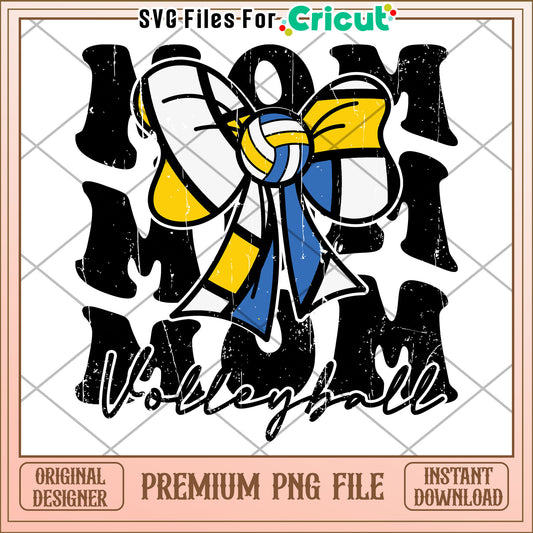 Volleyball Mom PNG Design