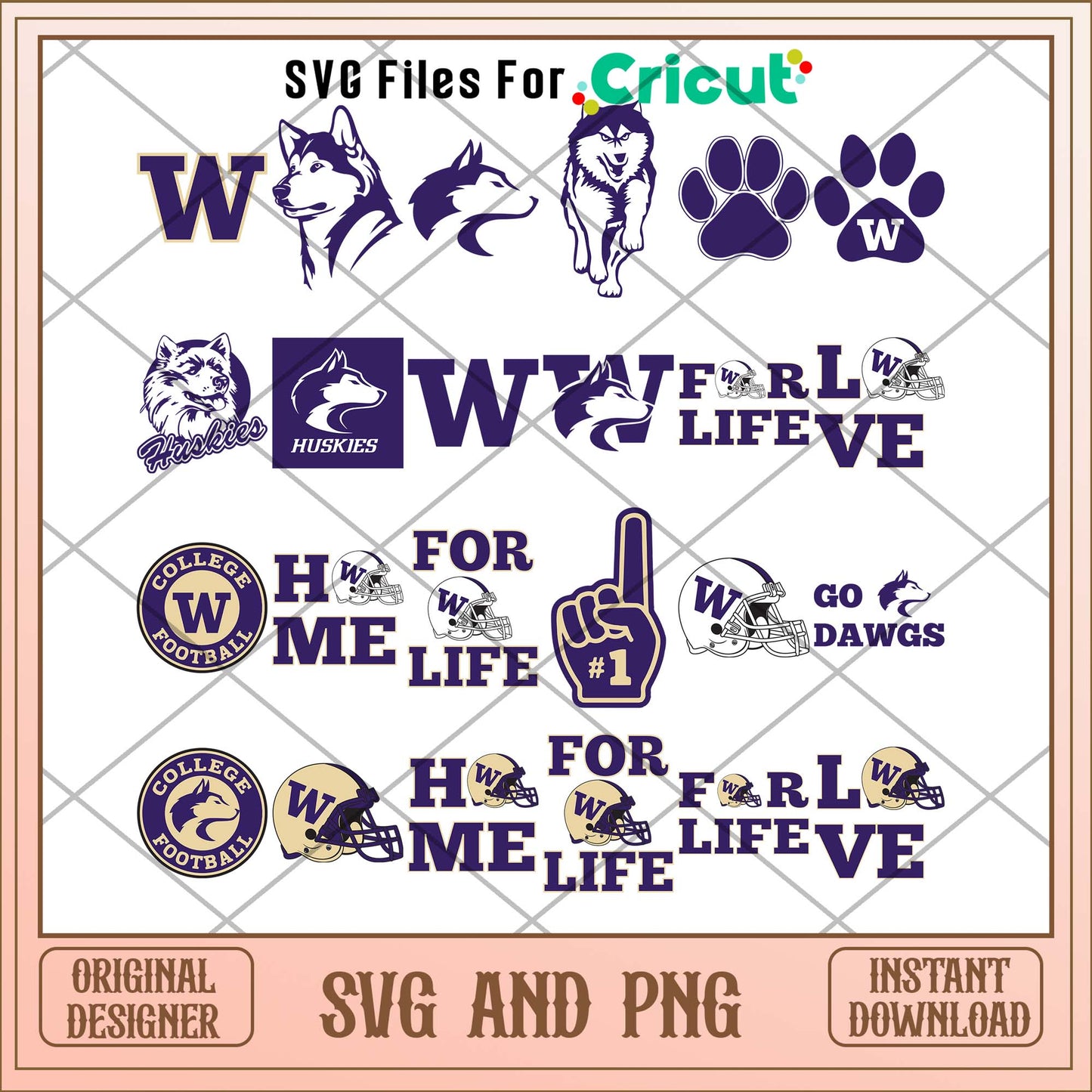 Washington Huskies svg, Washington Huskies svg bundle, NCAA svg