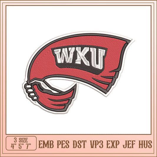 WKU Embroidery Design EMB PES DST VP3