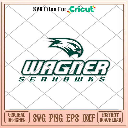 Wagner Seahawks Logo Svg, Wagner Seahawks Svg, NCAA Svg