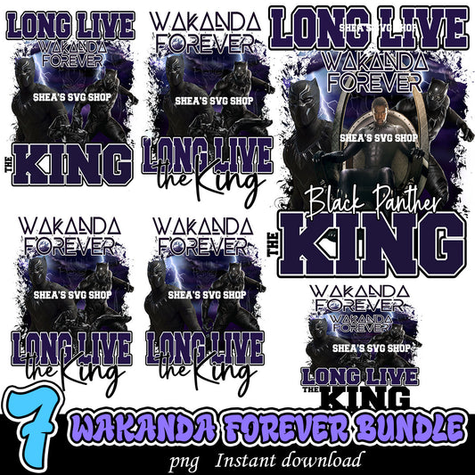 Black Panthers King png, Wakanda Forever png bundle