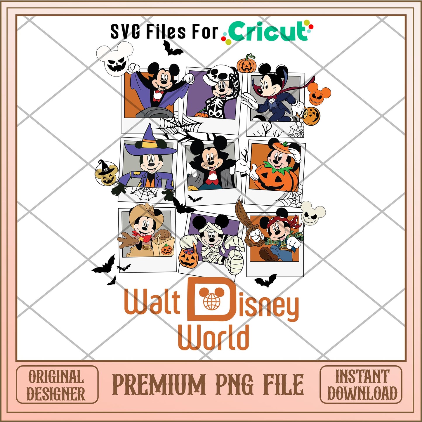 Walt Disney World Disney Halloween Mickey Mouse png, Disney characters png, Digital Download