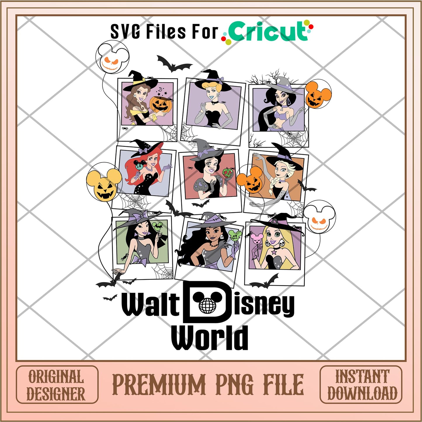 Walt Disney World Disney princess halloween png, Disney princess name png,   digital download