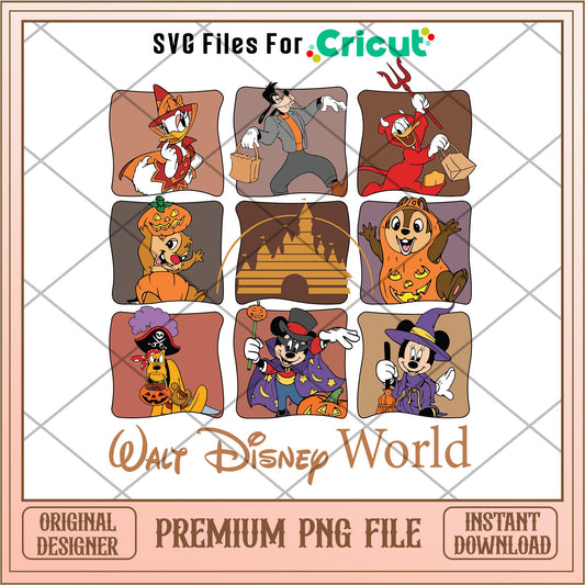 Walt Disney World  png, Disney characters png, Digital Download