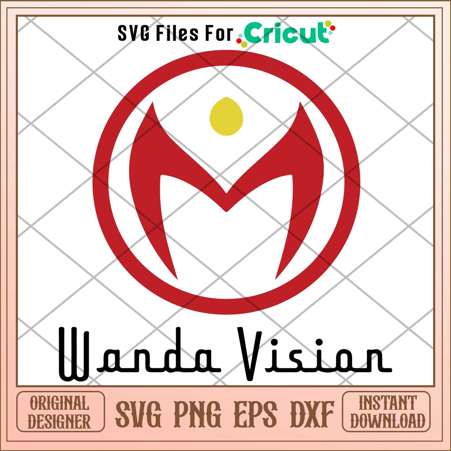 Wanda Vision Logo svg, maverl character svg, Digital Download