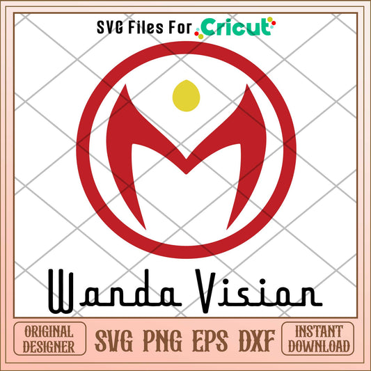 Wanda Vision Logo svg, maverl character svg, Digital Download