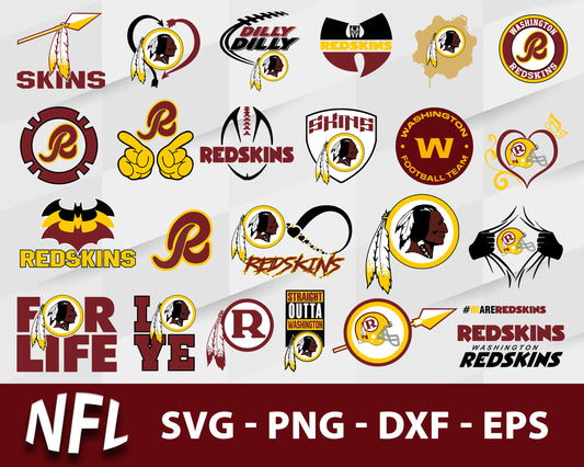 Washington commanders nfl bundle svg, washington commanders football​ svg