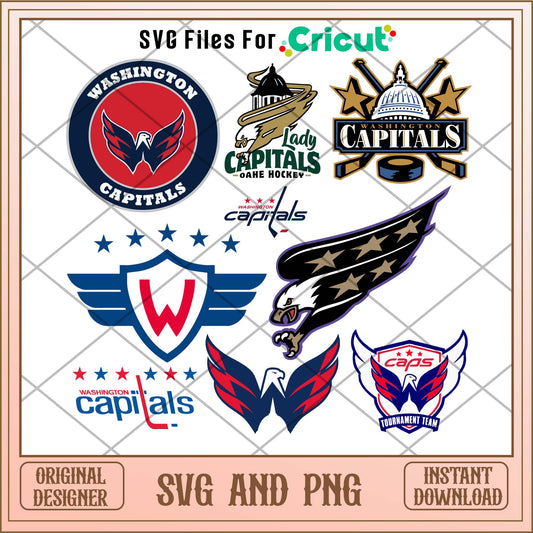 Washington Captals svg, Washington Captals svg bundle, NHL svg