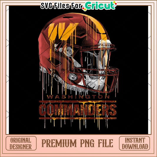 Washington Commanders Helmet Design, premium PNG for crafting