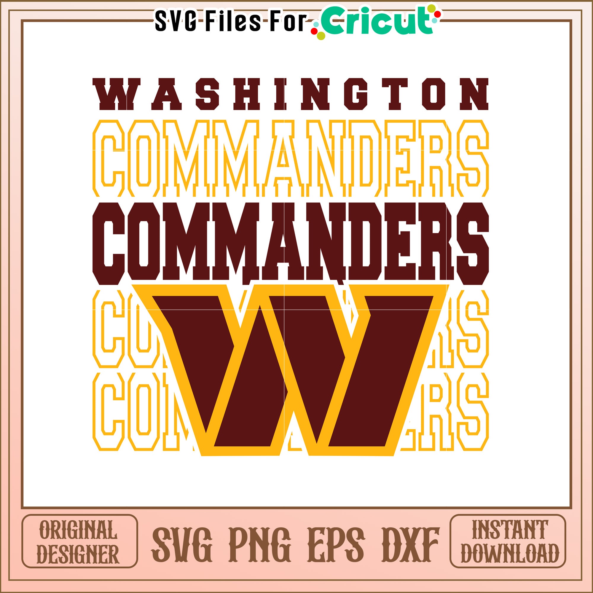 Washington Commanders SVG Design – svg files for cricut