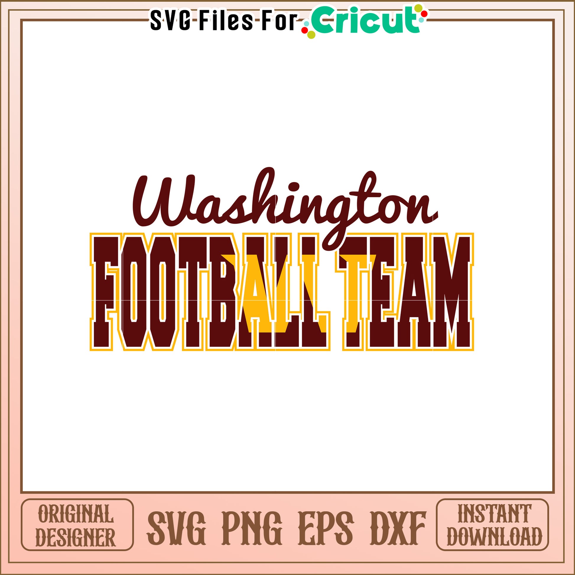 Washington Football Team SVG Design for Fans
